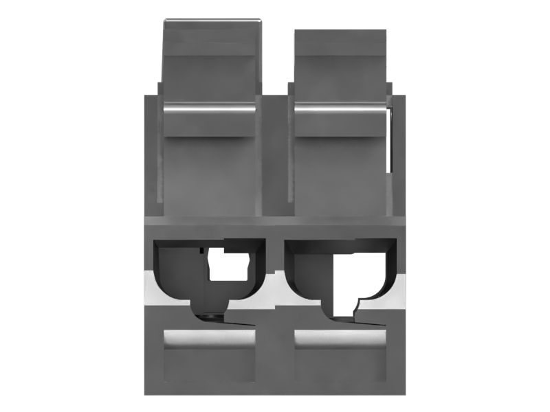 2-полюсный блок позолоченных контактов