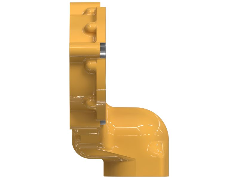 Впускной коленчатый патрубок перепускной линии водяного насоса