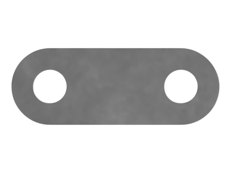 Пластина с креплением на два болта, толщина 6 мм