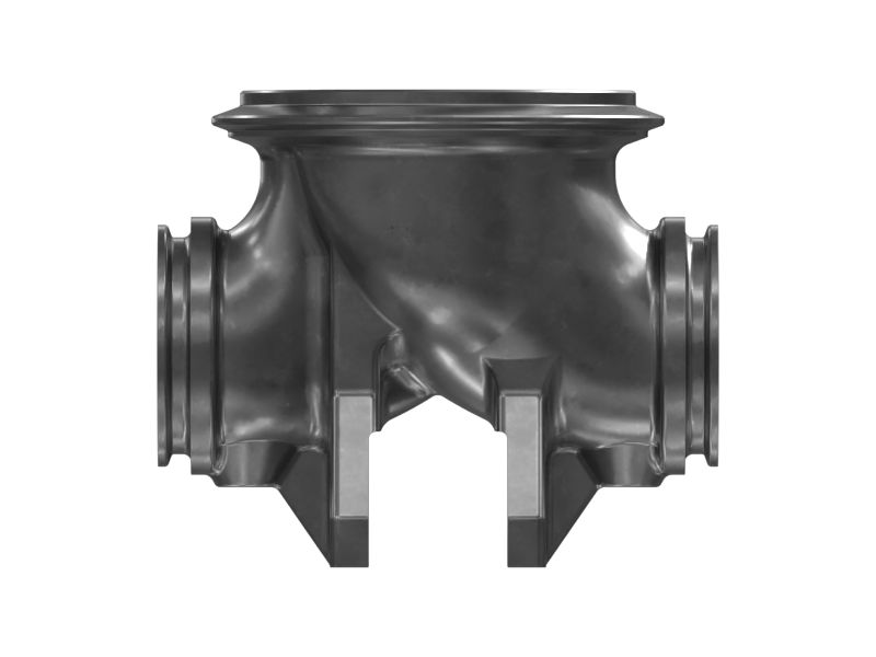 Выпускной коленчатый патрубок тройника