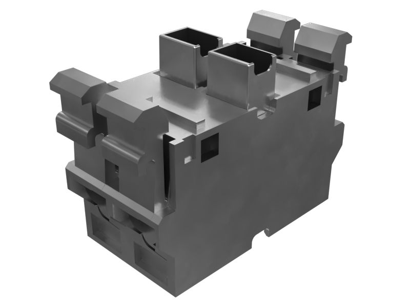 Пластмассовый блок 2-полюсных контактов