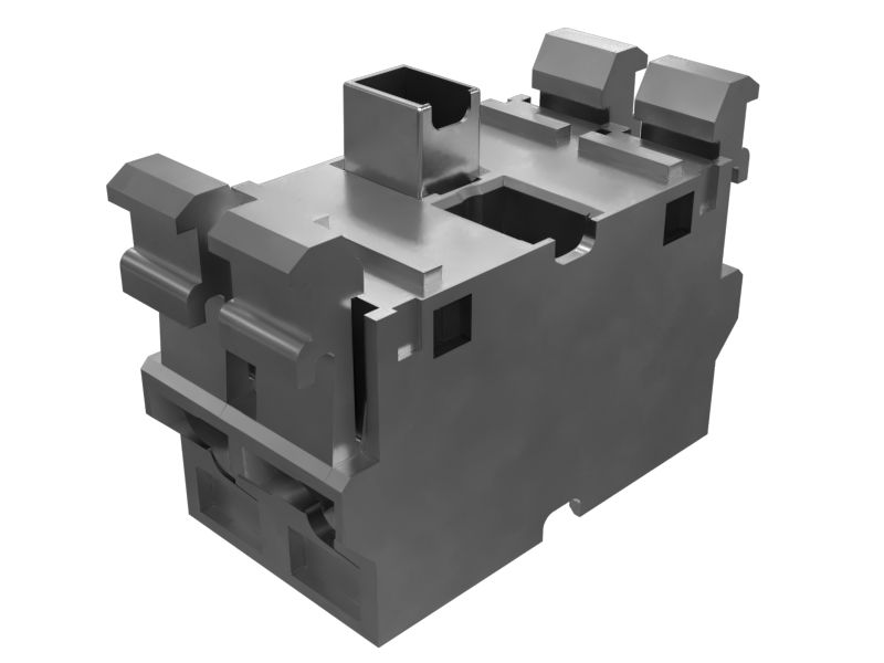 2-полюсный блок позолоченных контактов