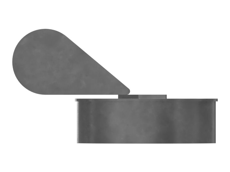 Дождевой козырек на выхлопной трубе длиной 9,12