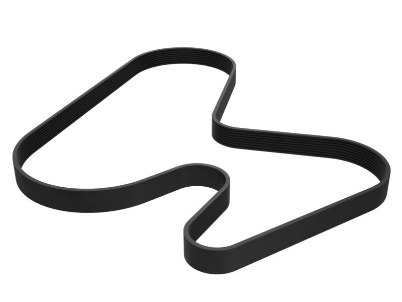 8-реберный поликлиновой приводной ремень шкива двигателя