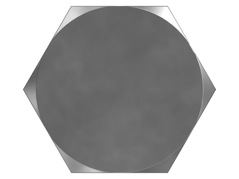 Болт с шестигранной головкой MJ16X2 мм