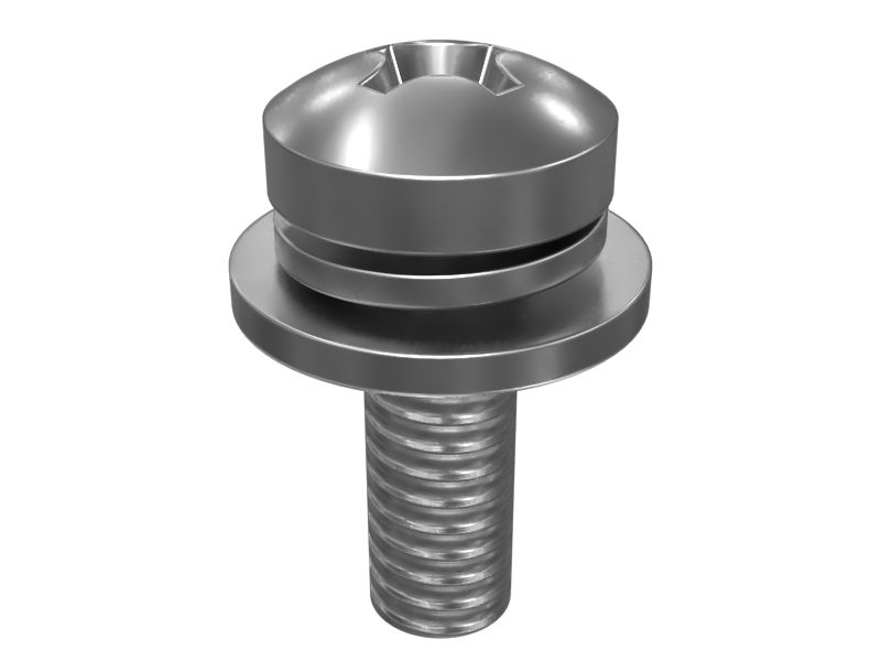 Винт с цилиндрической головкой длиной 12 мм