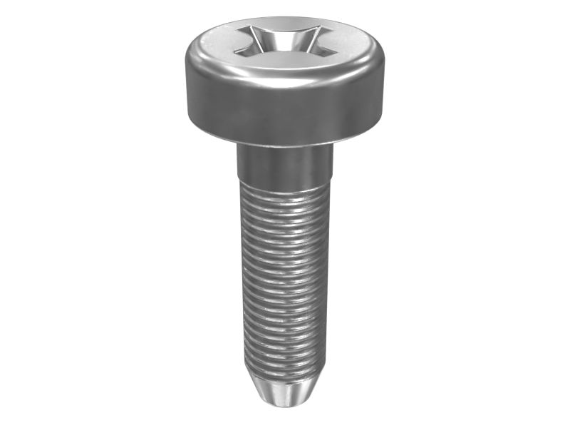 8C-6438: No. 6 (.138)"-20 x 1/2" Rounded Pan Head Cross Slot Screw