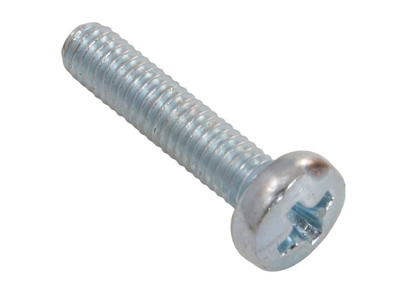 095-0730: M4-0.7 x 18mm Rounded Pan Head Cross Slot Screw | CATCorp