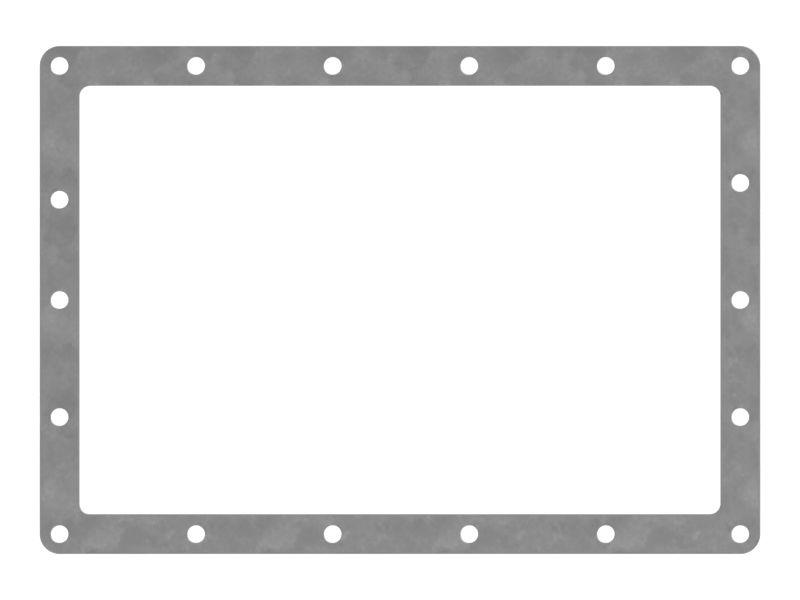 Прокладка крышки картера коробки передач толщиной 0,8 мм