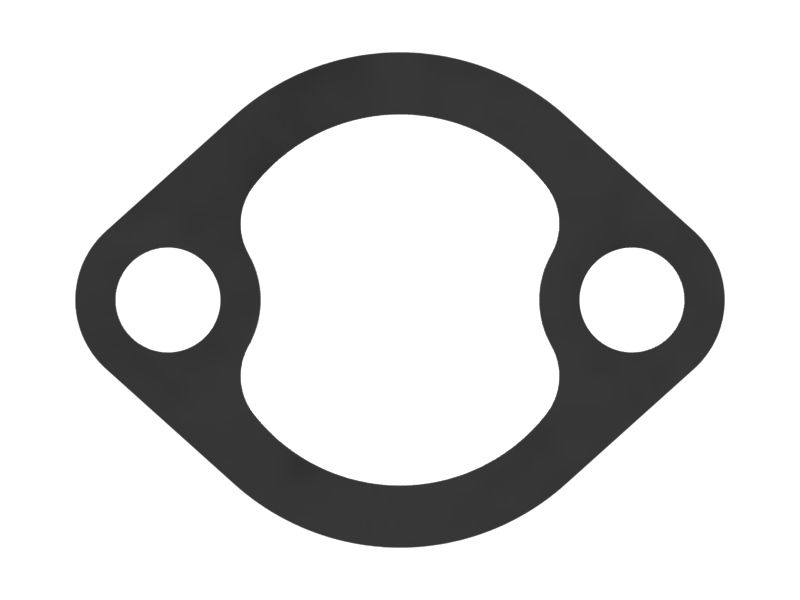 Фланцевая прокладка толщиной 0,8 мм с креплением на двух болтах