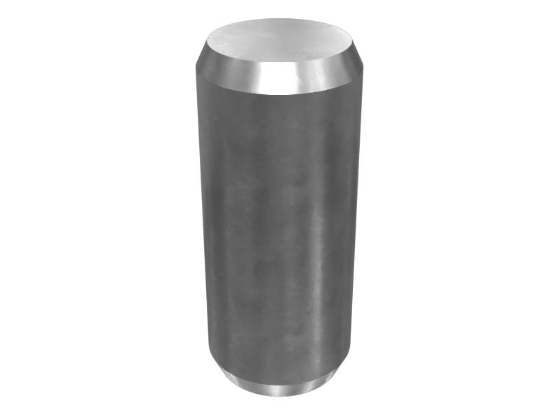 Установочный штифт с фланцем, длина 22 мм