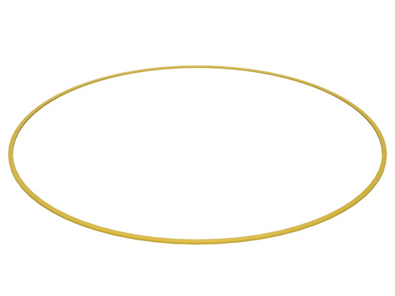 Резиновое опорное кольцо с внутренним диаметром 351,50 мм