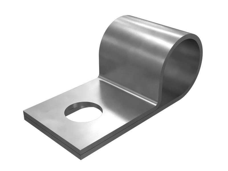 Р-образный зажим для одного шланга