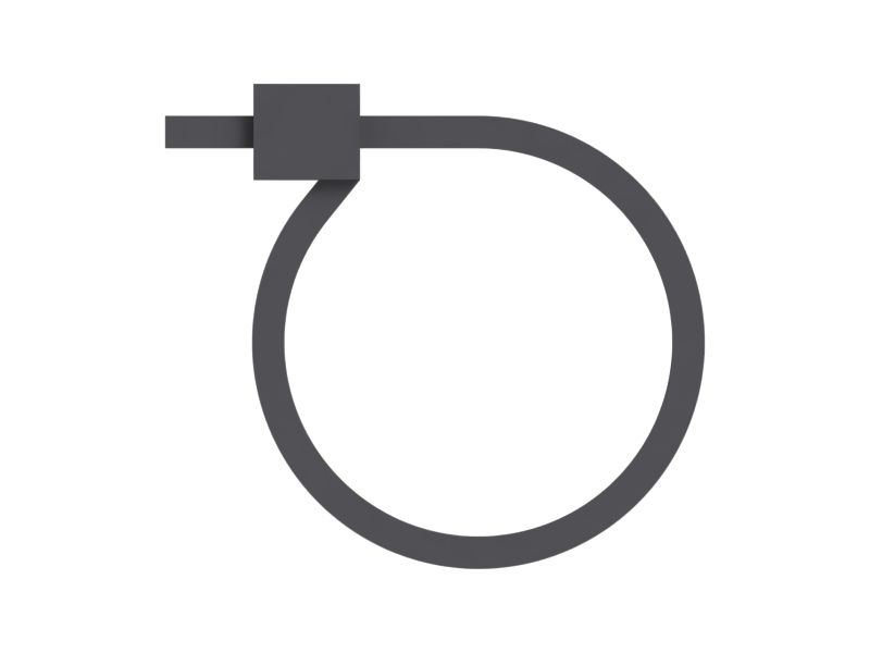 Красная кабельная накладка, длина 390 мм