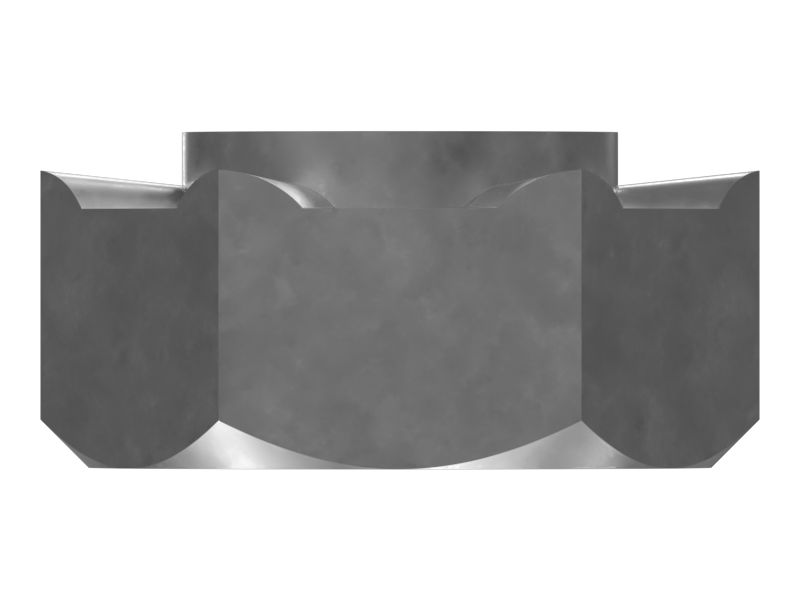 Шестигранная сварная гайка M6 x 1 мм