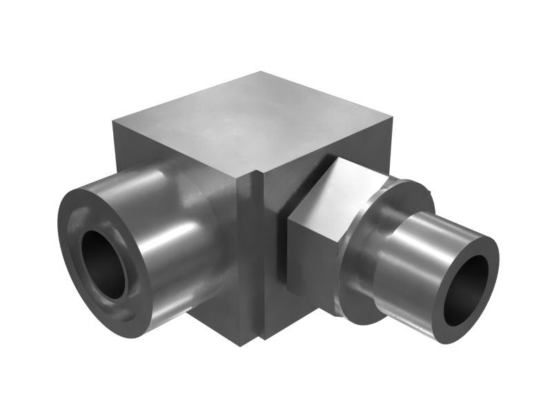 Переходной коленчатый патрубок 90° (ORFS/STOR)