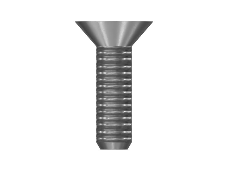 Стальной винт с плоской головкой (длина 12,70 мм)