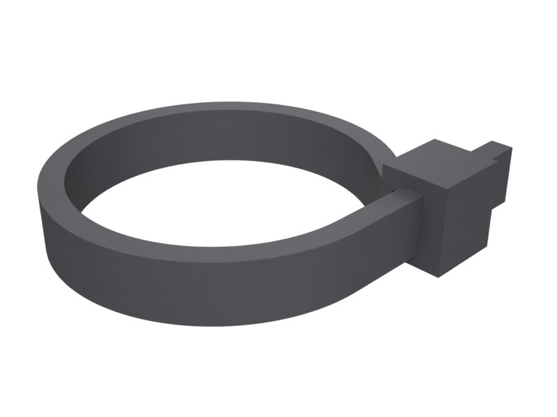 Красная кабельная накладка, длина 390 мм