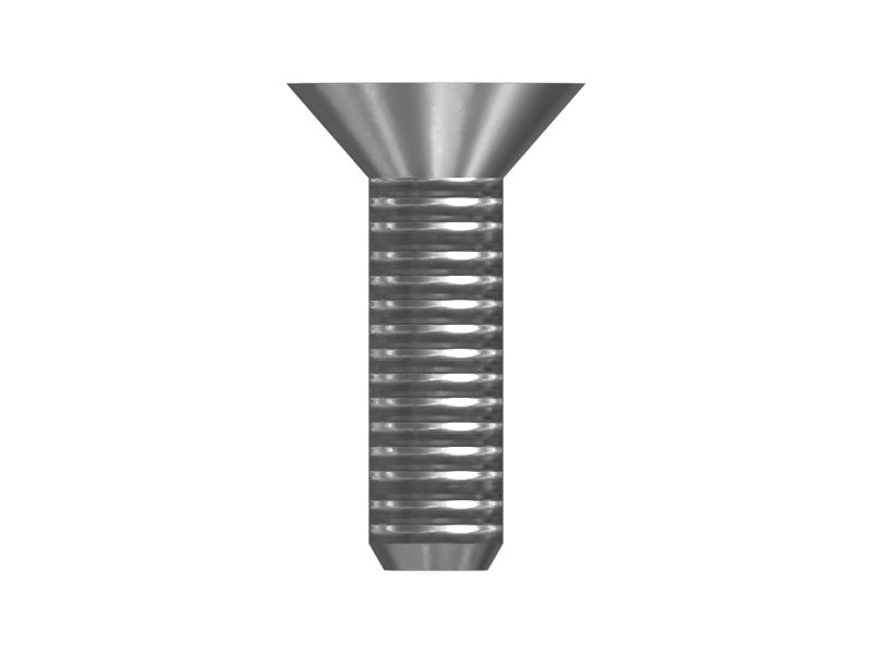 Стальной винт с плоской головкой (длина 12,70 мм)
