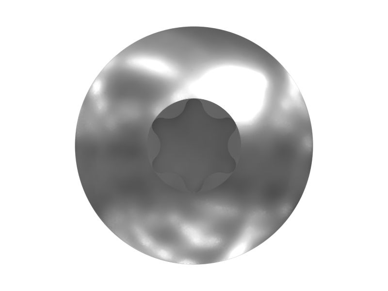 Винт M6X1 со сферической головкой большого диаметра с окрашенной резьбой