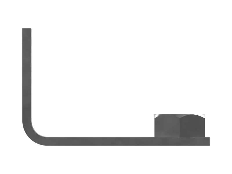 Монтажный кронштейн толщиной 3 мм под углом 90 градусов