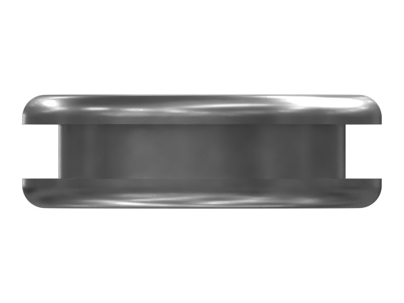 Симметричная втулка с двойным фланцем диаметром 10 мм