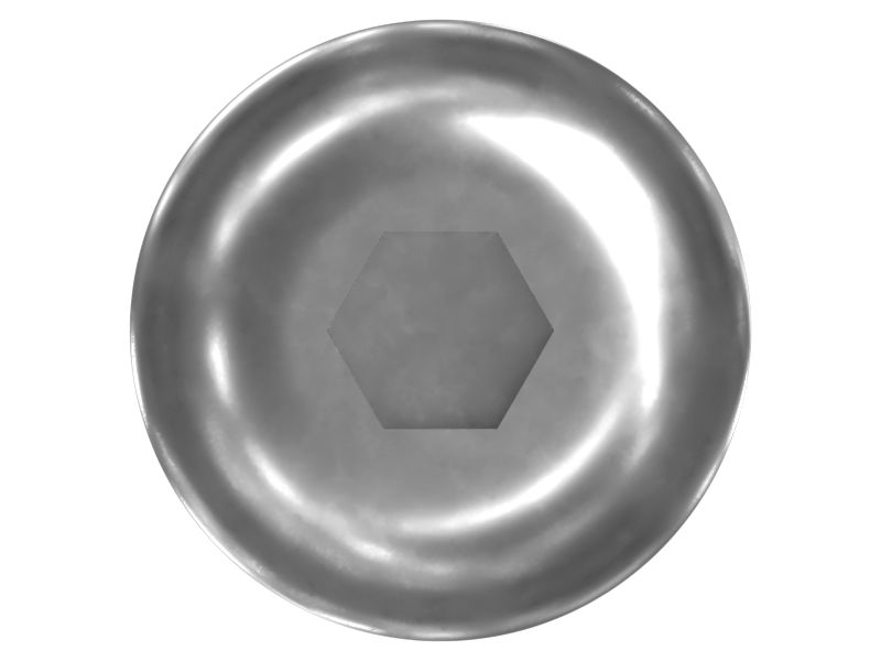 Винт с полукруглой головкой (резьба M5x0,8)