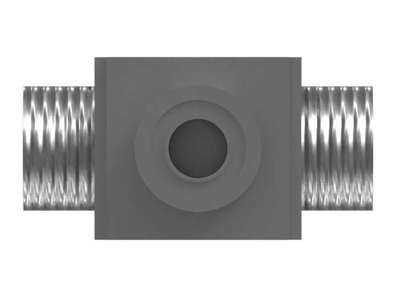 Тройник-переходник из стали с покрытием для переноса жидкости