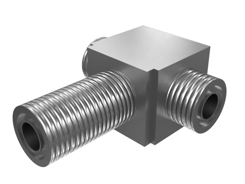 7X-7715: Тройник-переходник из стали с покрытием для переноса жидкости