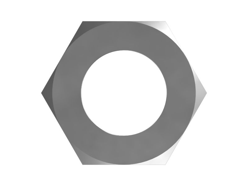 Шестигранная стопорная гайка M6 x 1 мм