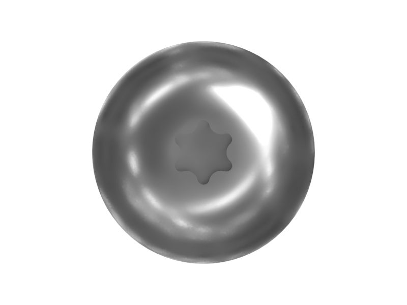 Винт со сферической головкой длиной 10 мм