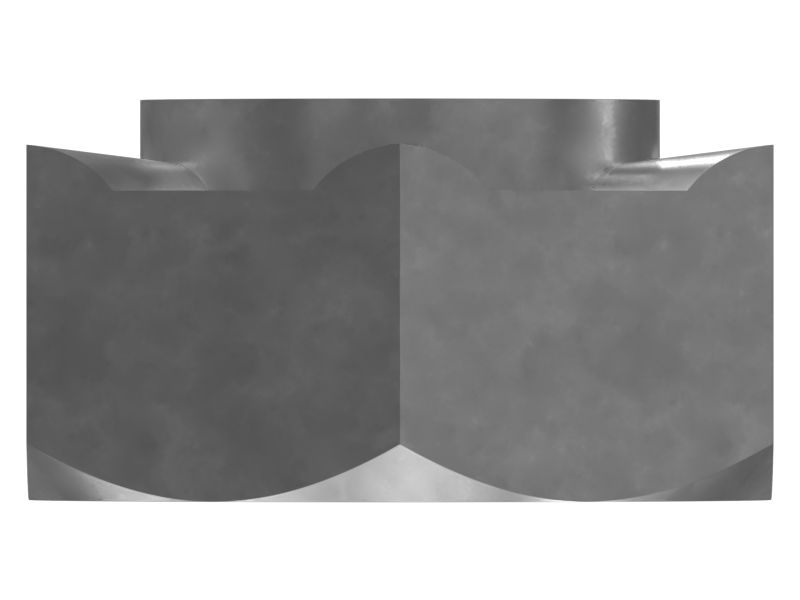 Шестигранная сварная гайка M6 x 1 мм