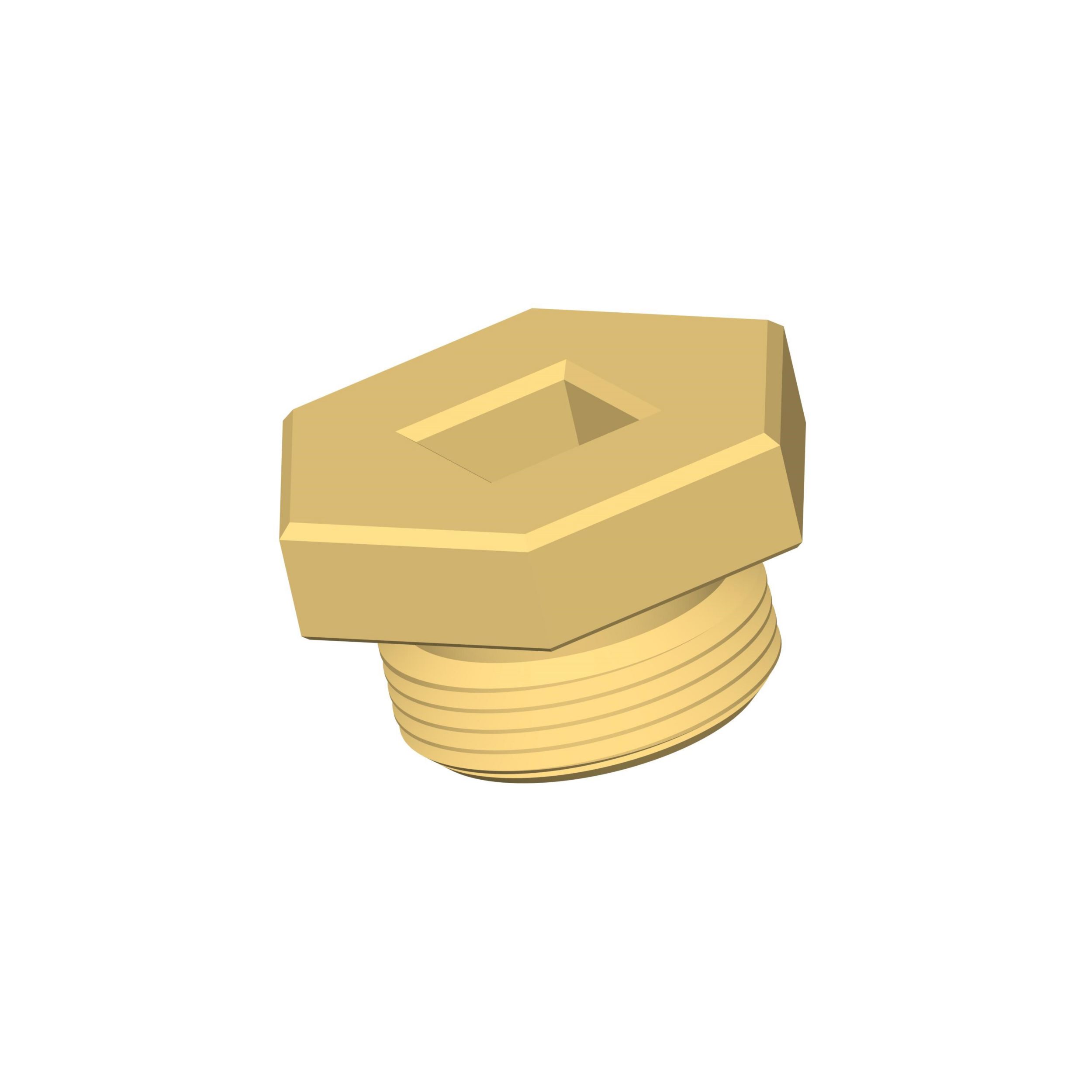 Заглушка с присоединительным квадратом с резьбой 1 1/8-12