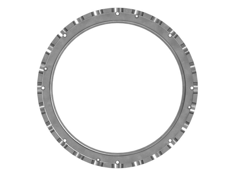 Кольцо из пластичного чугуна с наружным диаметром 412 мм