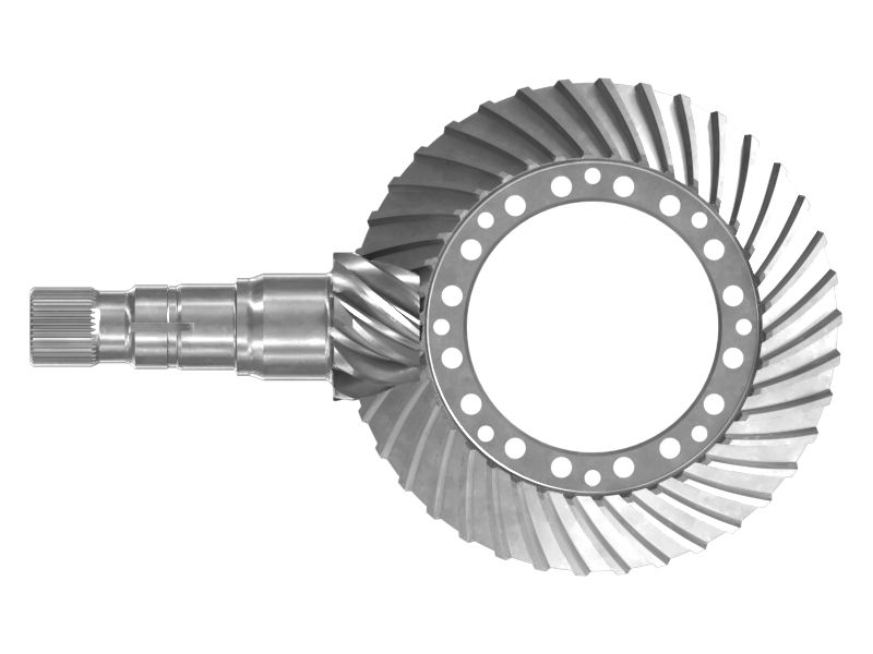 Спиральное коническое зубчатое колесо с 38 зубьями