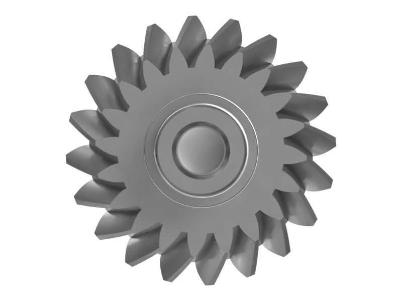 Спиральная коническая шестерня с 20 зубьями и чашечная заглушка