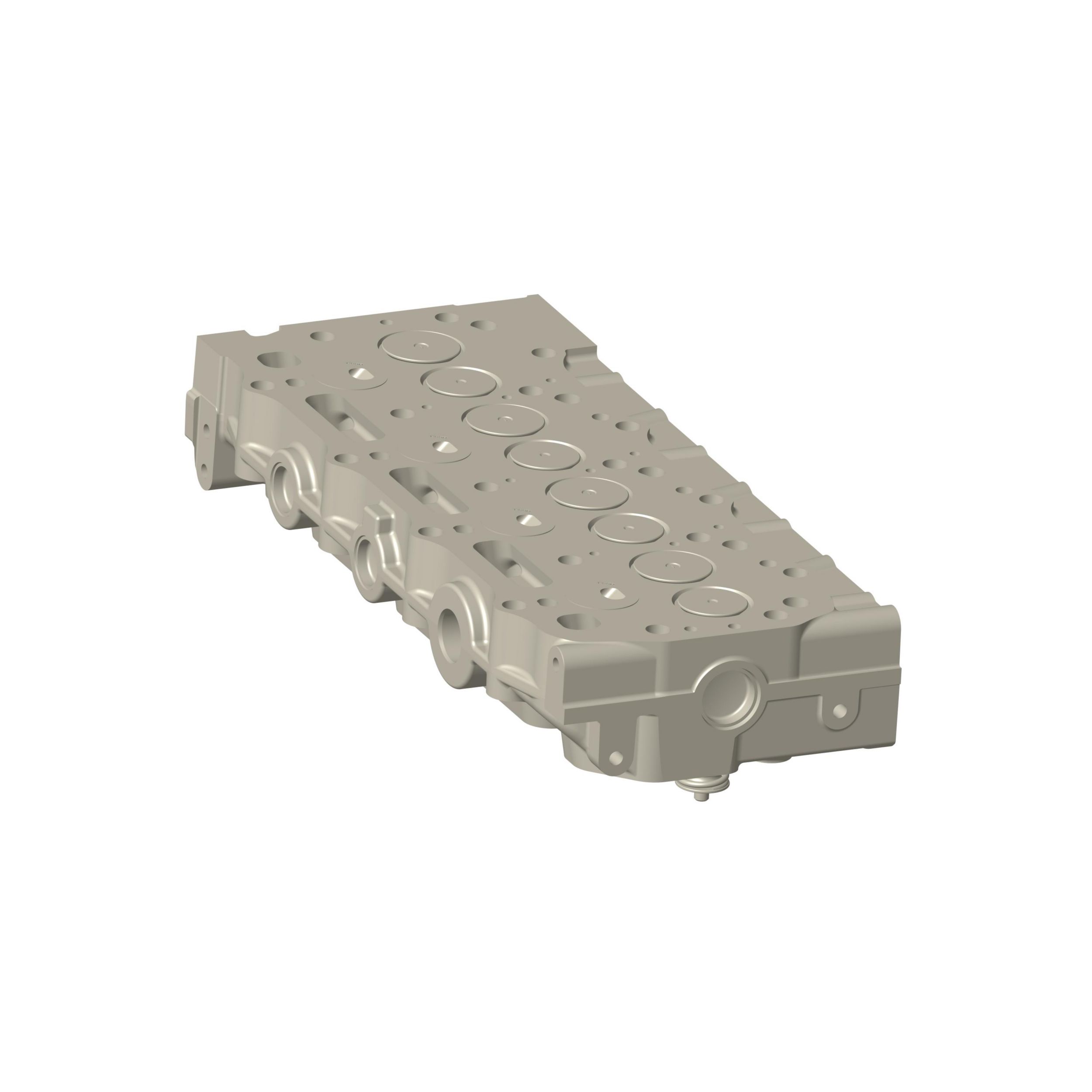 Головка блока цилиндров базового двигателя с 8 клапанами