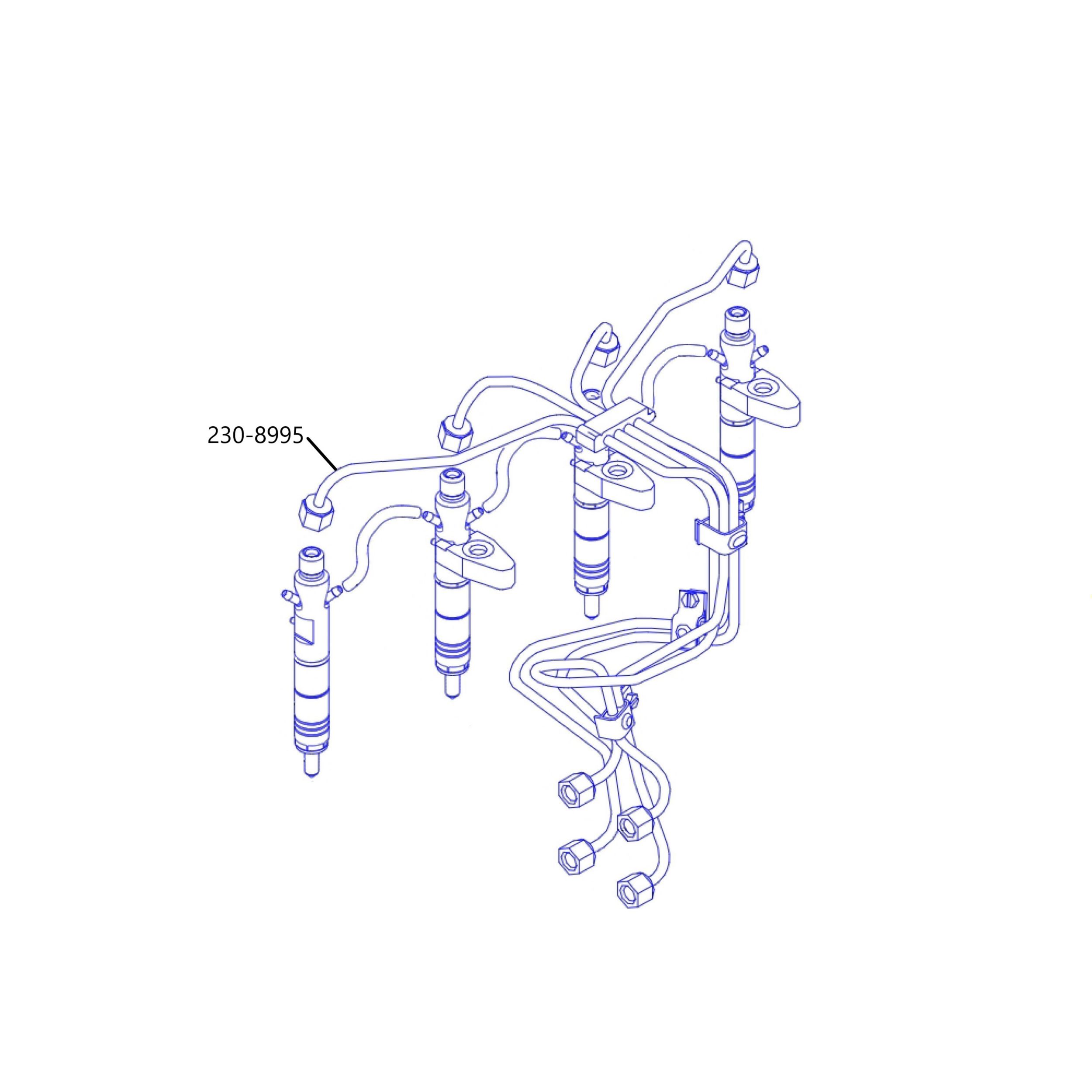 230-8995: Патрубок 1 в сборе