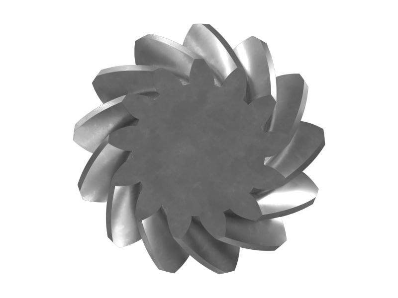 Вал с конической шестерней с 13 и 44 зубьями