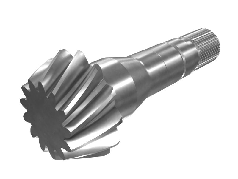 Вал с конической шестерней с 13 и 44 зубьями