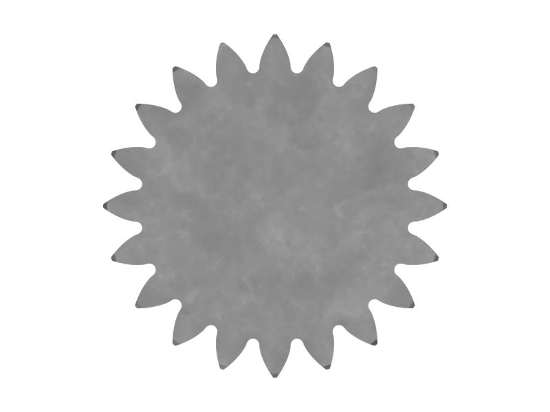 Стальная солнечная шестерня с наружным диаметром 128,66 мм