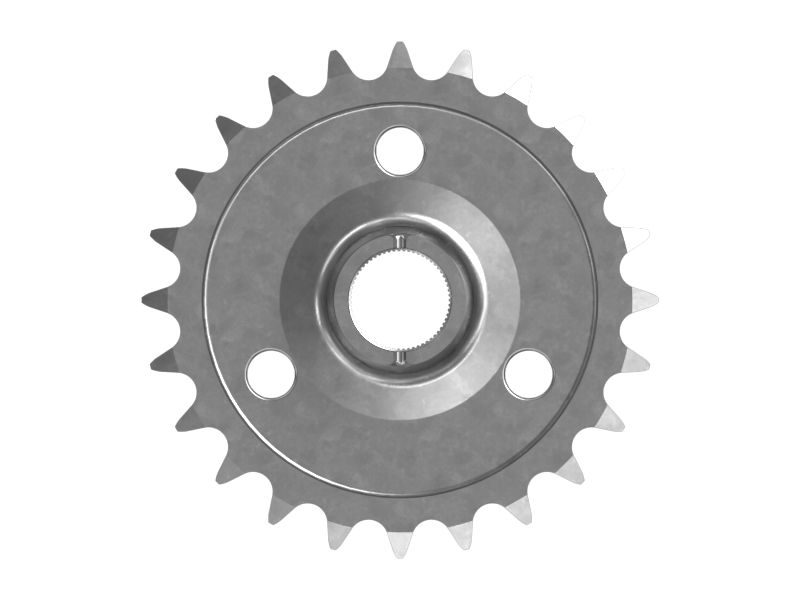486,49 мм шагного диаметра сдвоенного колесного колеса