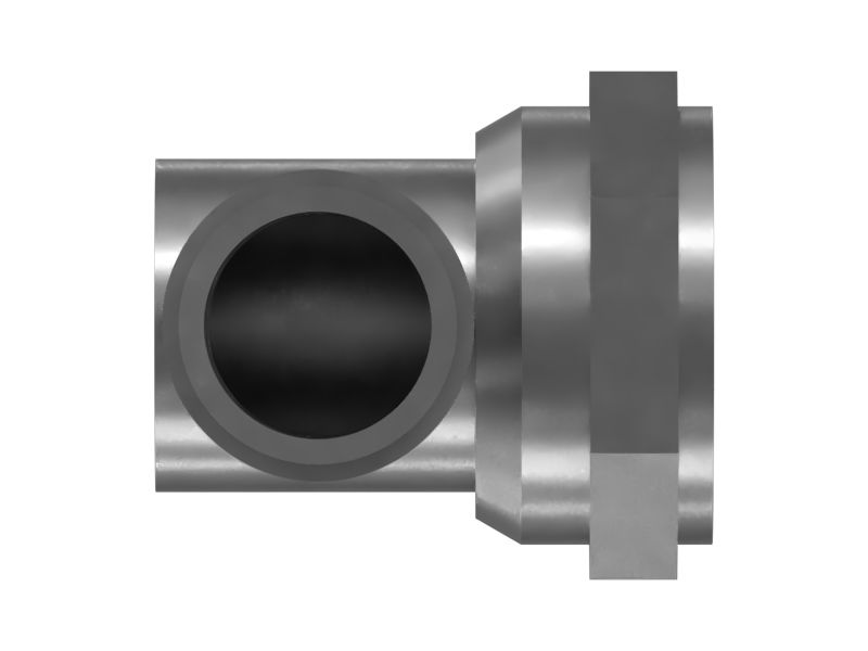 Соединитель под углом 90 градусов размером 11/16'' x 1/2''