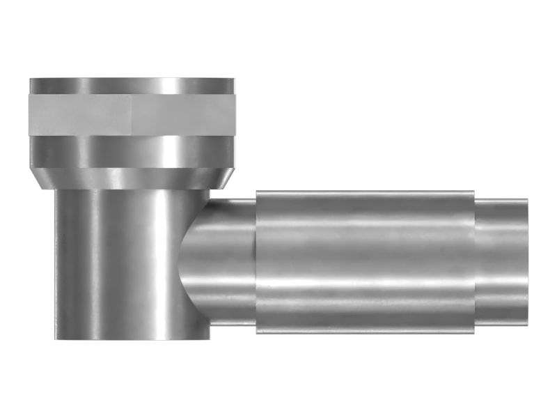 Соединитель под углом 90 градусов размером 11/16'' x 1/2''