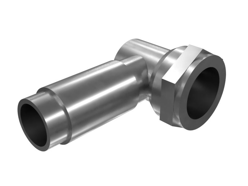 Соединитель под углом 90 градусов размером 11/16'' x 1/2''