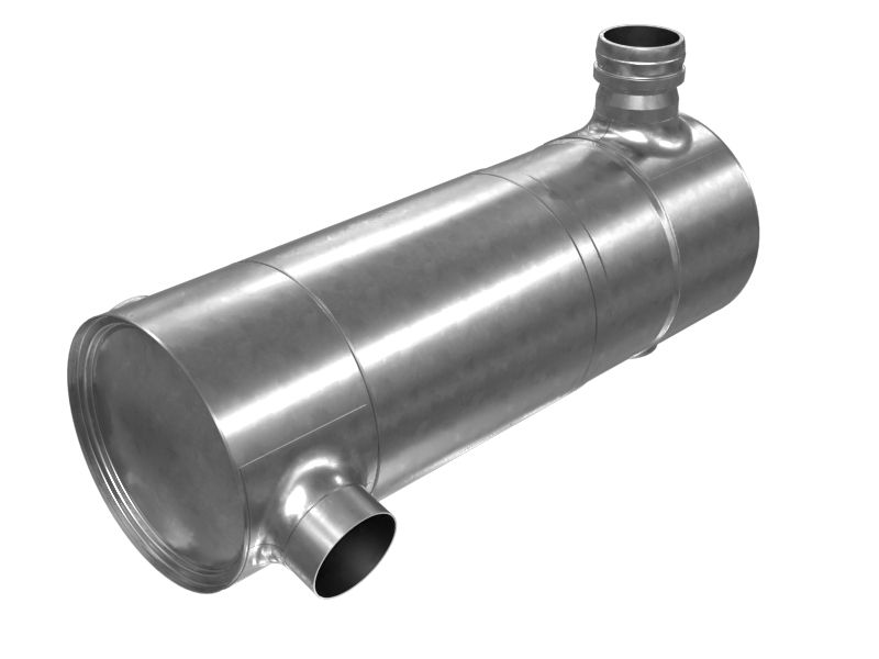 Глушитель и конвертер длиной 1026,9 мм