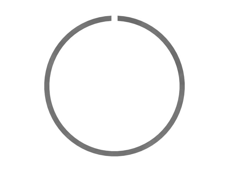 Чугунное уплотнительное кольцо толщиной 2,36 мм