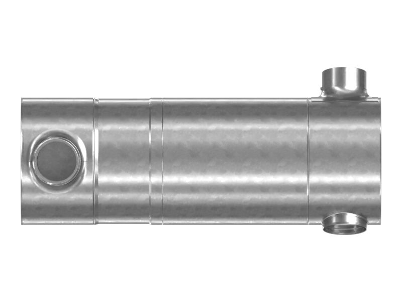 Глушитель и конвертер длиной 1026,9 мм