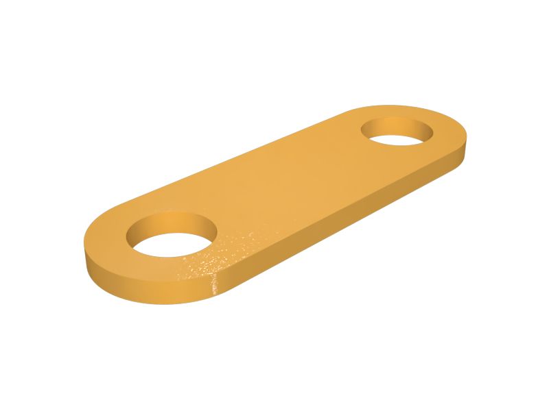 118-7809: Опорная плита толщиной 3 мм с двумя болтами