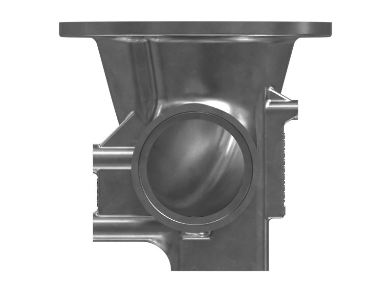 Коленчатый патрубок выхлопной трубы с внутренним диаметром 100 мм